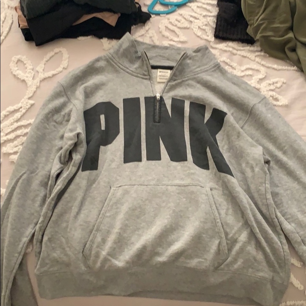VS PINK quarter zip sweatshirt